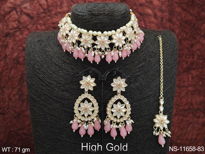 Kundan Necklace NS-11658-83