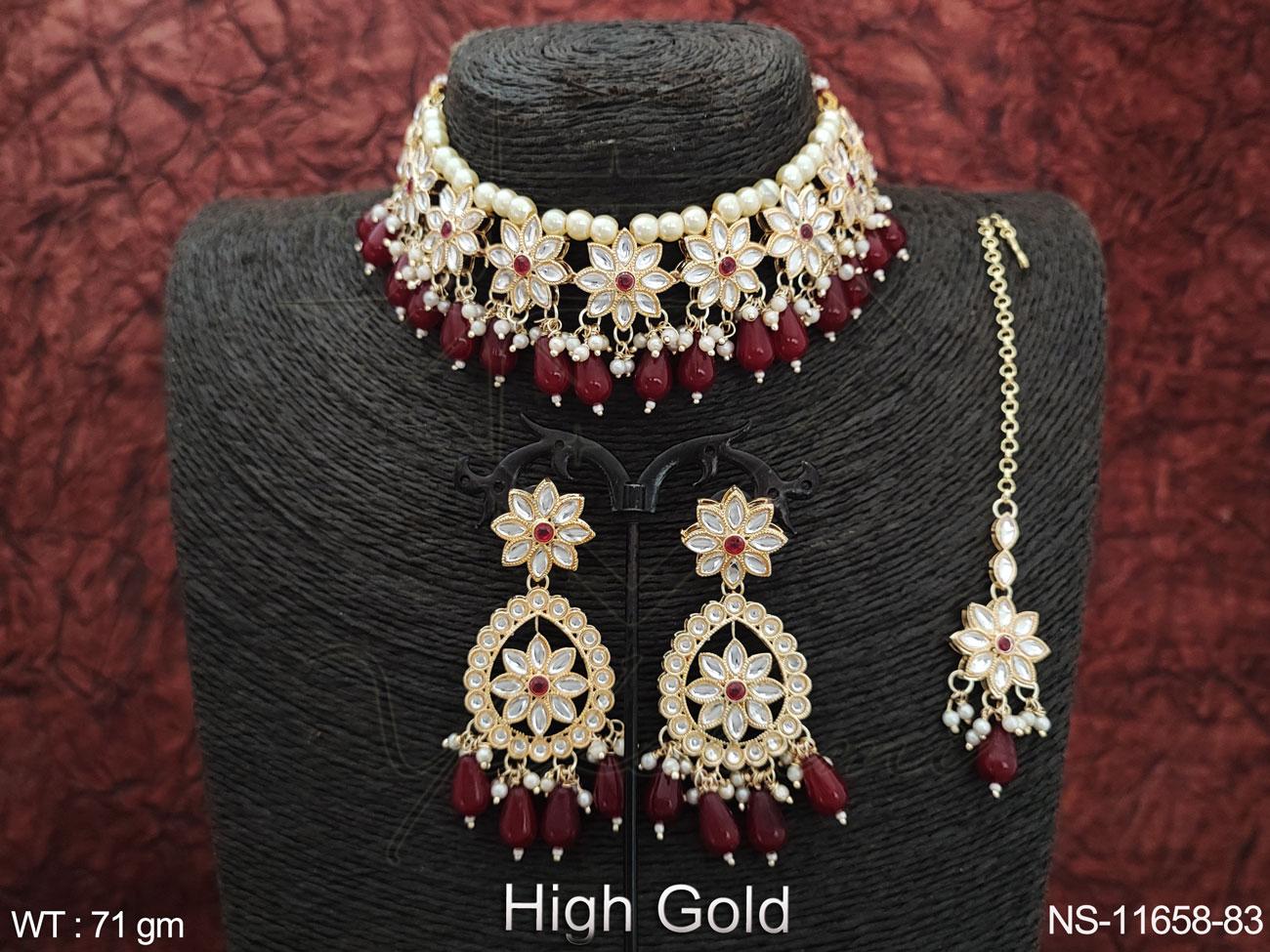 Kundan Necklace NS-11658-83
