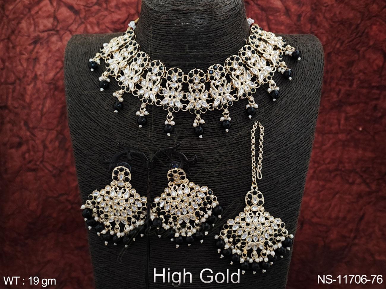 Kundan Necklace NS-11706-76