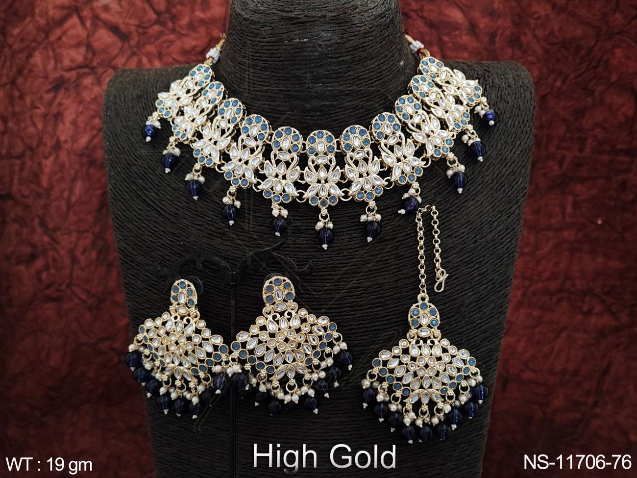 Kundan Necklace NS-11706-76