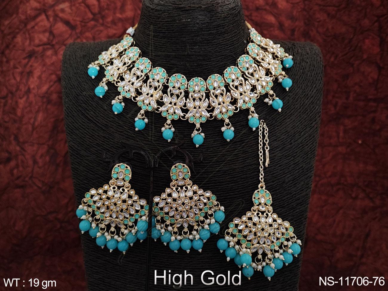 Kundan Necklace NS-11706-76