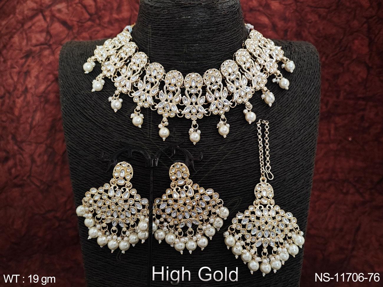 Kundan Necklace NS-11706-76