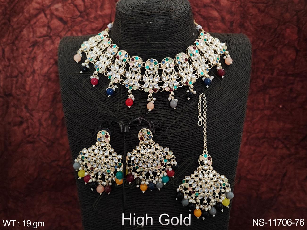 Kundan Necklace NS-11706-76