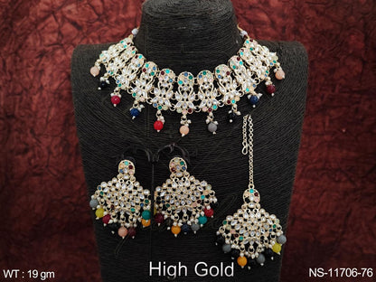 Kundan Necklace NS-11706-76