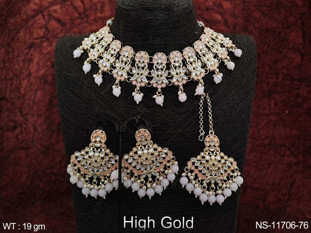 Kundan Necklace NS-11706-76