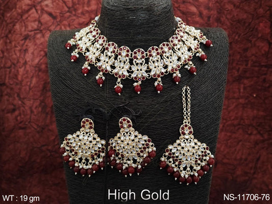 Kundan Necklace NS-11706-76