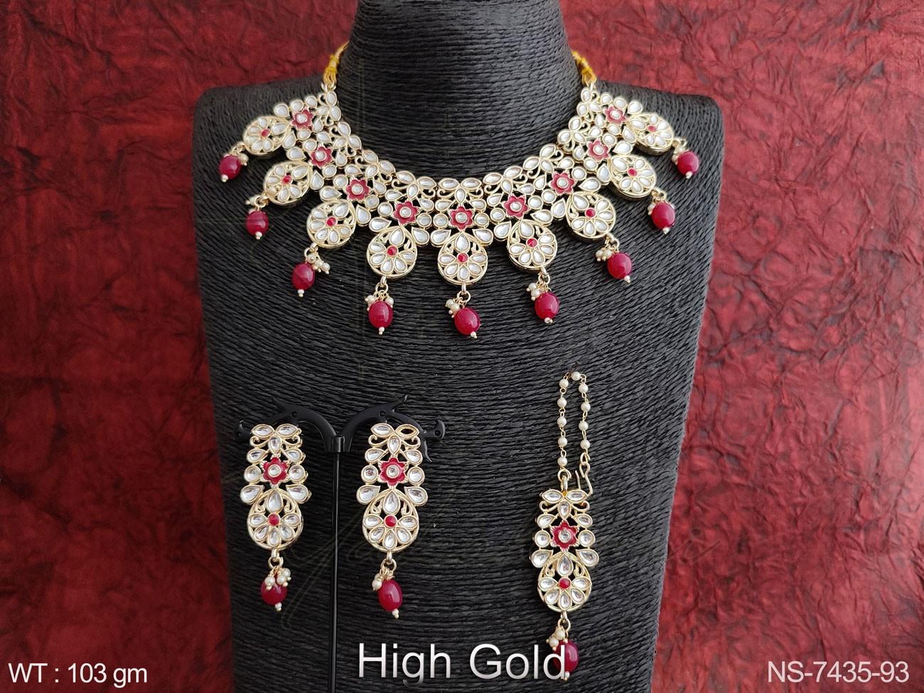 Kundan Necklace NS-7435-93