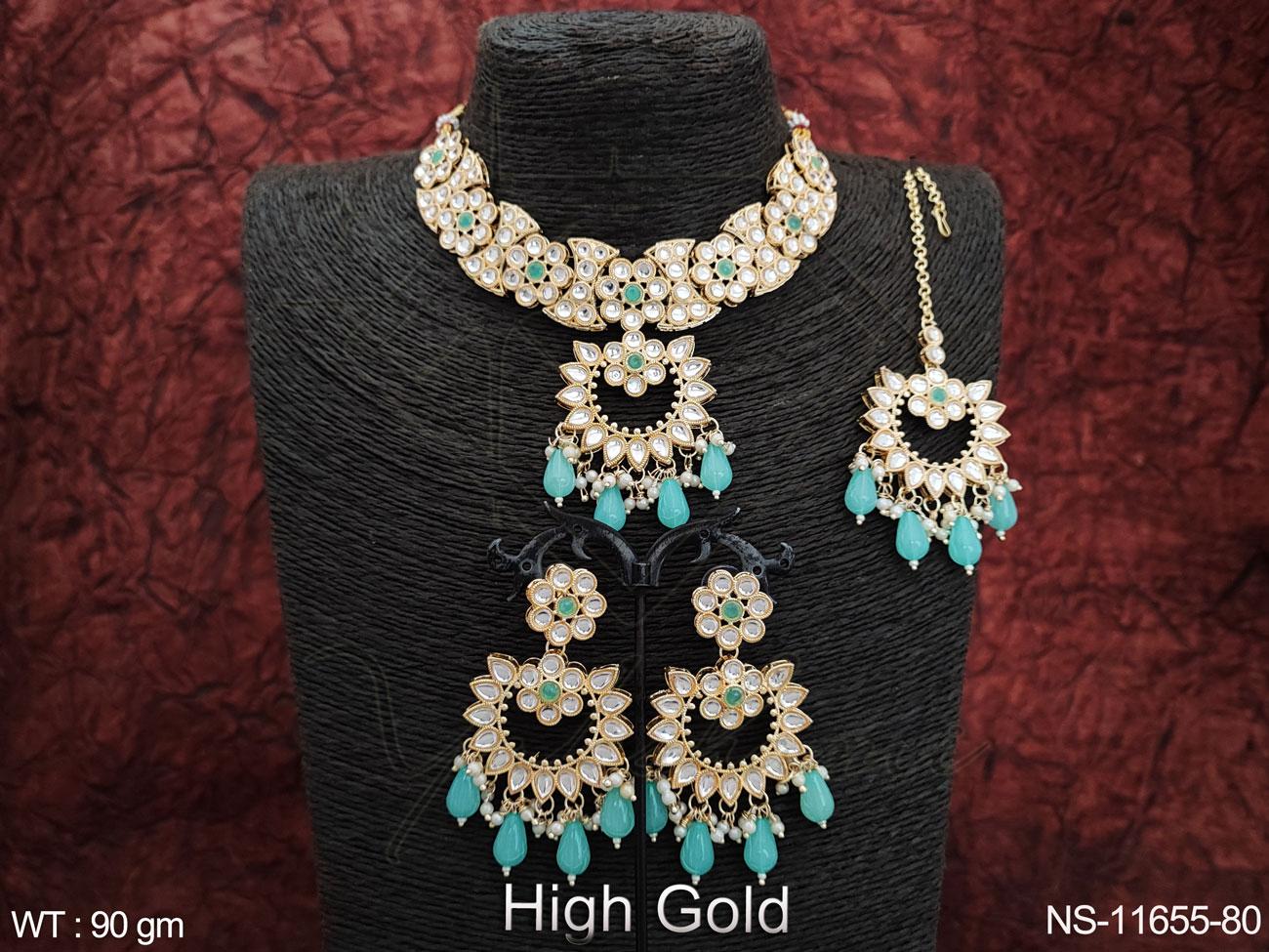 Kundan Necklace NS-11655-80