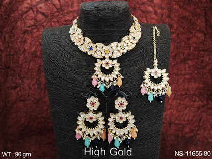 Kundan Necklace NS-11655-80