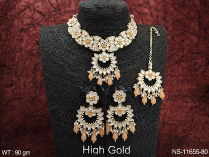 Kundan Necklace NS-11655-80