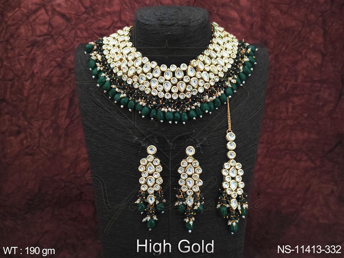 Kundan Necklace NS-11413-332