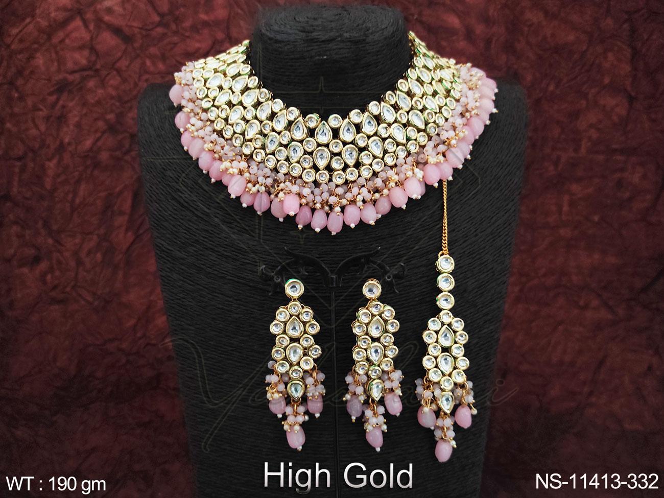 Kundan Necklace NS-11413-332