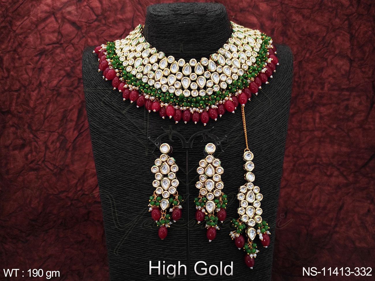 Kundan Necklace NS-11413-332