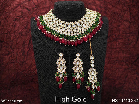 Kundan Necklace NS-11413-332