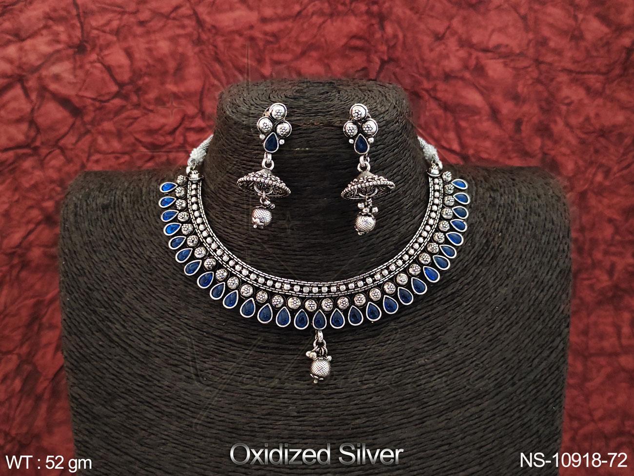 Oxidised Necklace NS-10918-72