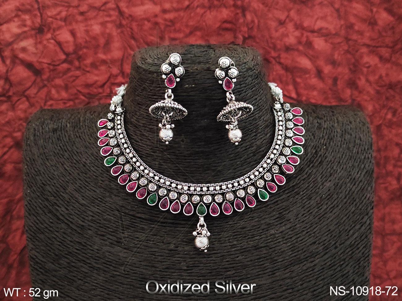 Oxidised Necklace NS-10918-72