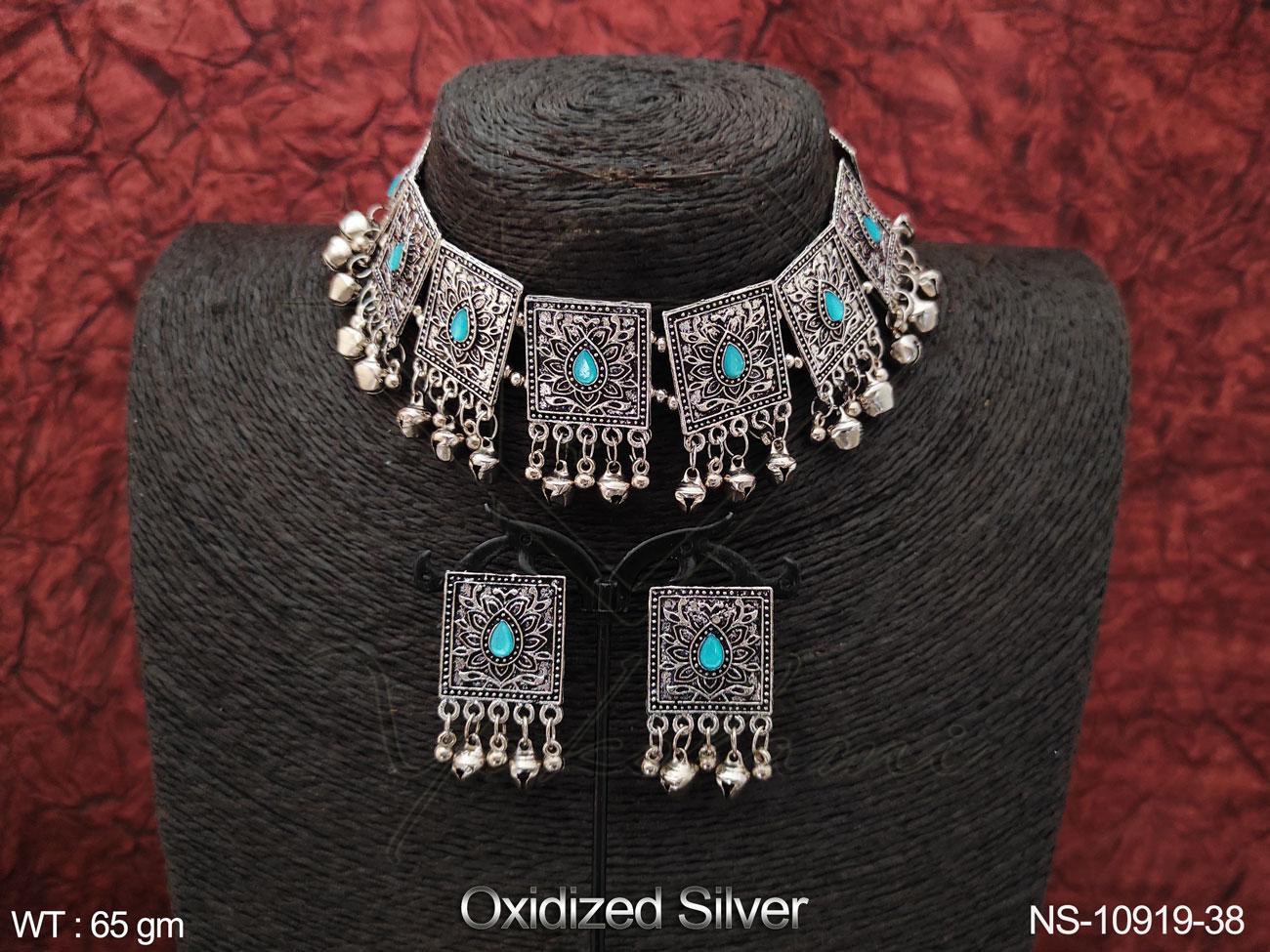 Oxidised Necklace NS-10919-38