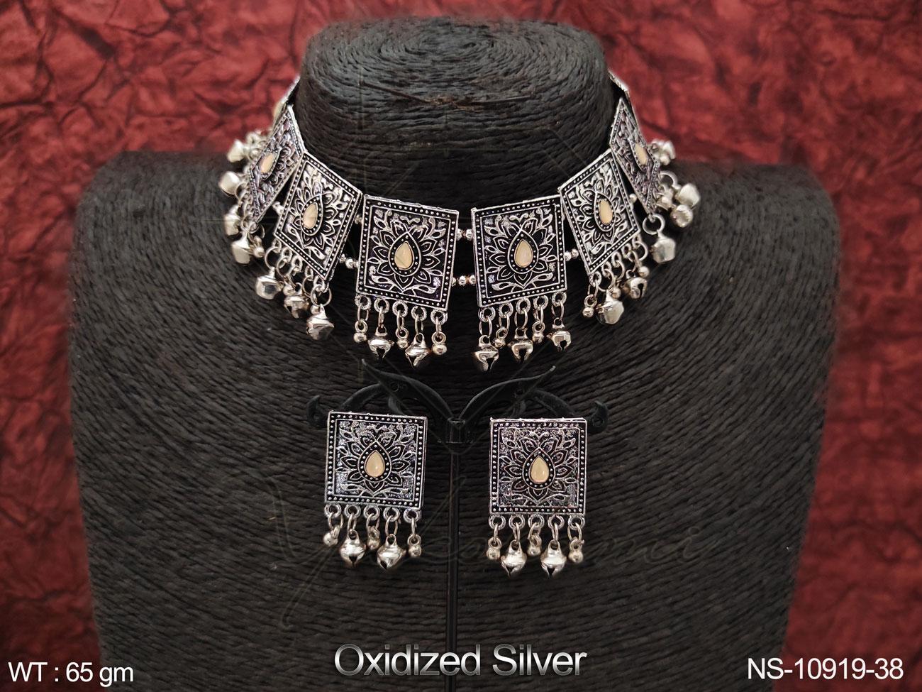 Oxidised Necklace NS-10919-38