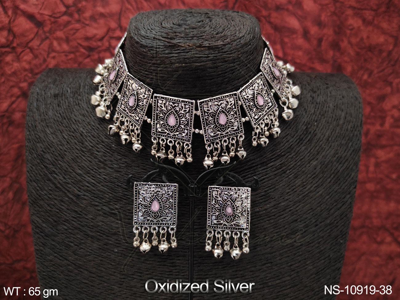Oxidised Necklace NS-10919-38