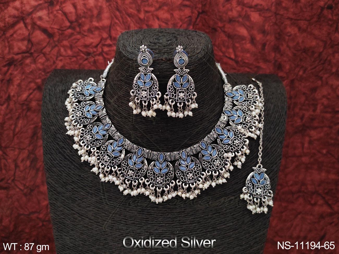 Oxidized Necklace NS-11194-65