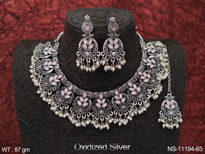 Oxidized Necklace NS-11194-65